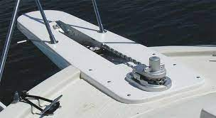 Deck equipment on a boat